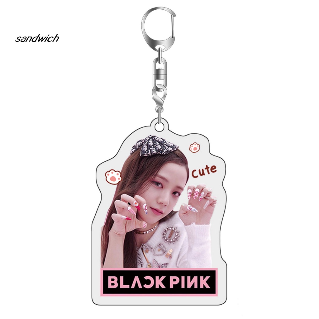 Móc Khóa Hai Mặt In Hình Nhóm Nhạc Blackpink Jisoo