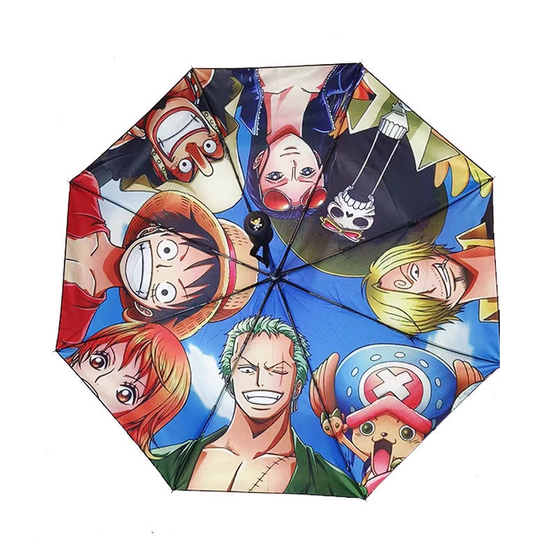 Chống tia cực tím chống gió one piece luffy cartoon umbrella nhật bản anime cướp biển vua nắng mưa ô người hâm mộ quà tặng người lớn