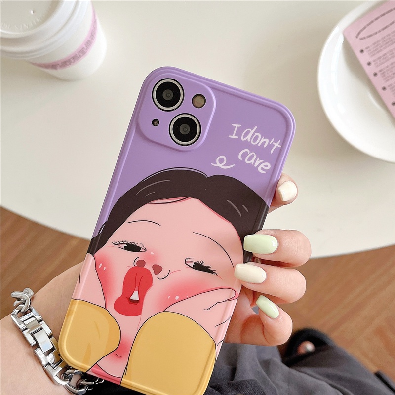 Ốp Điện Thoại Mềm Hình Hoạt Hình Vui Nhộn Cho IPhone14 14Pro 14ProMax 13 13Pro 13ProMax 12 12PRO 12ProMax 11