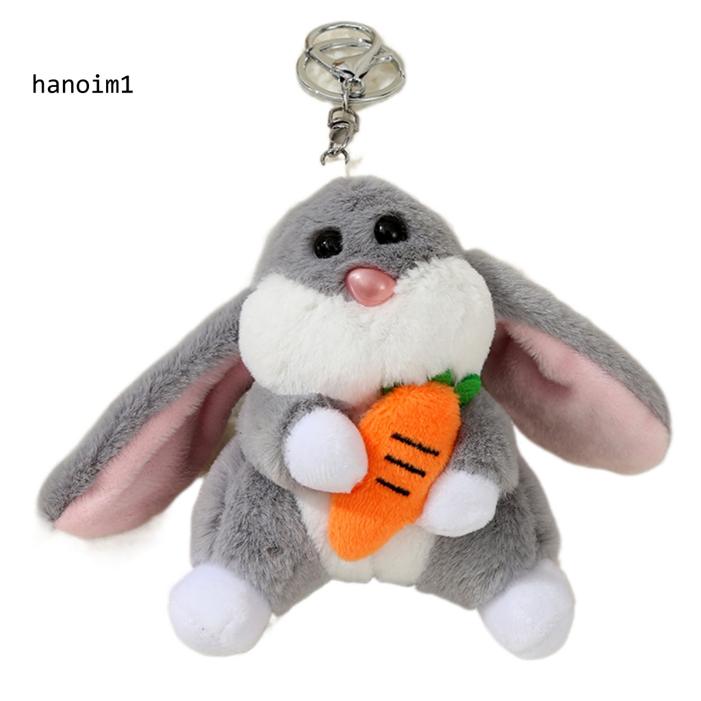 Móc Khóa Hình Thỏ Con Bằng Cotton PP Dễ Thương Cho Bé