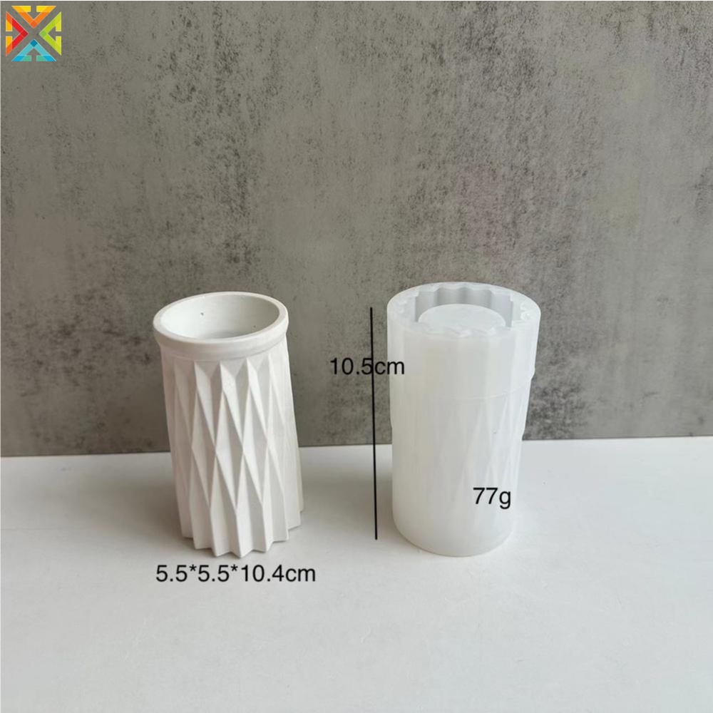 Khuôn Silicone Làm Bình Hoa Thả Keo Dán DIY
