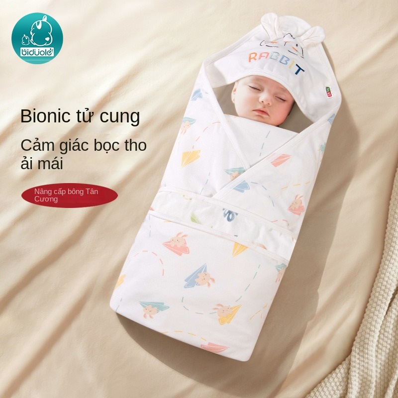 Chăn Quấn Bé Sơ Sinh Thiết Kế Một Lớp Mỏng Phù Hợp Với Mùa Hè