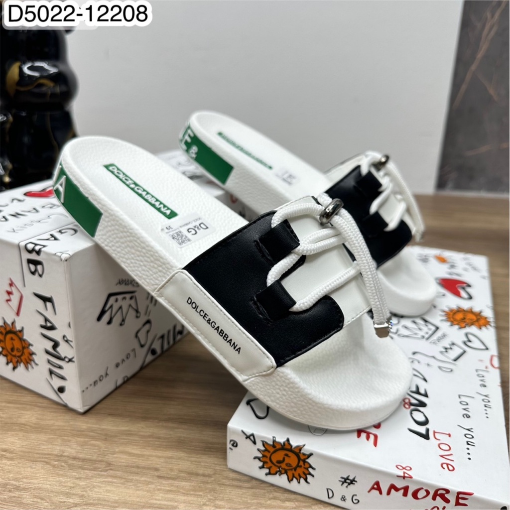 Dép Quai Ngang Nam D.G Quai Tang Dây Phối Da Đế Dập Logo Siêu Chất, Dép Lê Thắt Dây Trẻ Trung Siêu Hot 2023