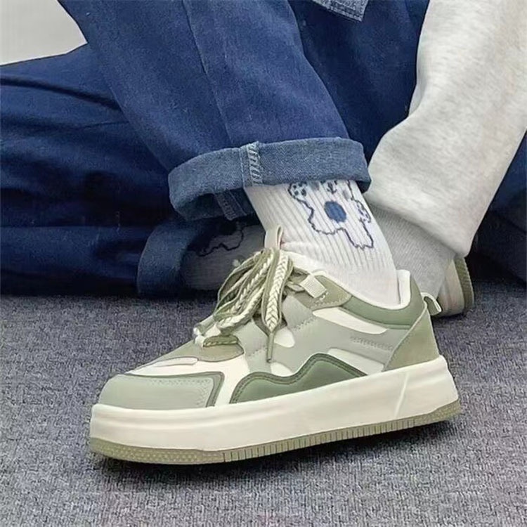 Giày Thể Thao Đế Dày Màu Xanh Matcha / Trắng Nhỏ Thời Trang Mùa Hè 2023 Mới Dành Cho Học Sinh