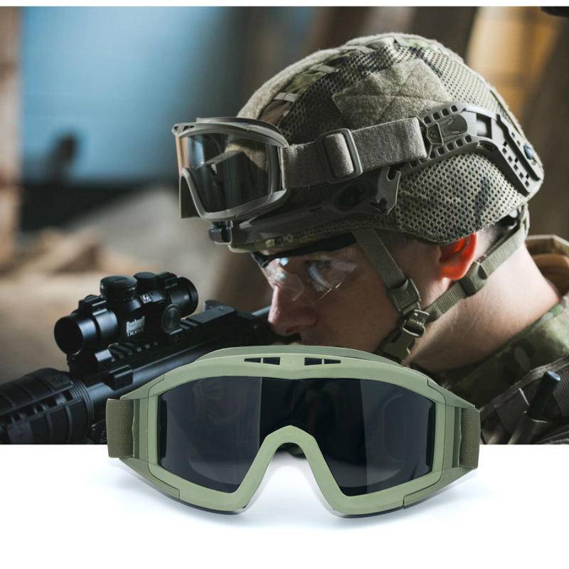 Tactical Eye Protection Glasses Desert Locust Explosion-proof Bulletproof Shooting Sunglasses Tactical Training Goggles