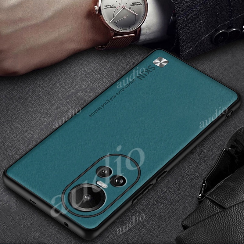 Ốp Điện Thoại Da Viền Silicon Sang Trọng Cho Oppo Reno 10 Pro Plus 10Pro 10Pro + 5G 2023 Oppo Reno10 Pro + Pro + Reno10Pro 5G