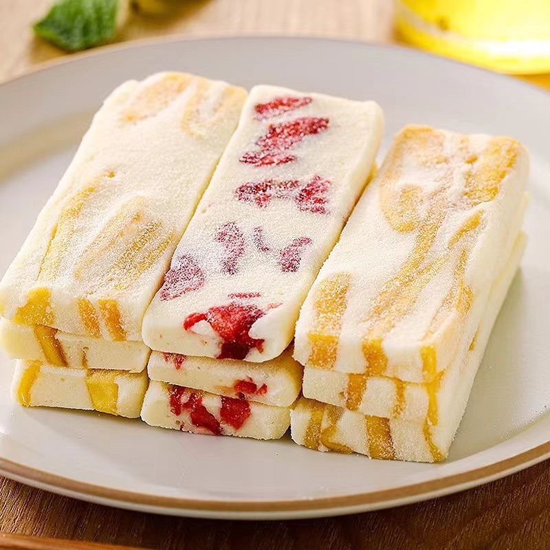 Kẹo Nougat Hạnh Phúc Mix Xoài Dâu Tây Hạnh Nhân Mềm Dẻo Thơm Ngon CAO CẤP LOẠI 1 VHMART59T