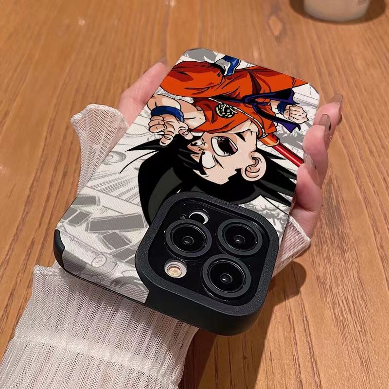 Ốp Điện Thoại tpu Mềm Chống Rơi In Hình dragon ball Cho iphone 11pro max 14 promax / 15promax / 11 12 / 13 / 6 / 7 / 8plus / x max