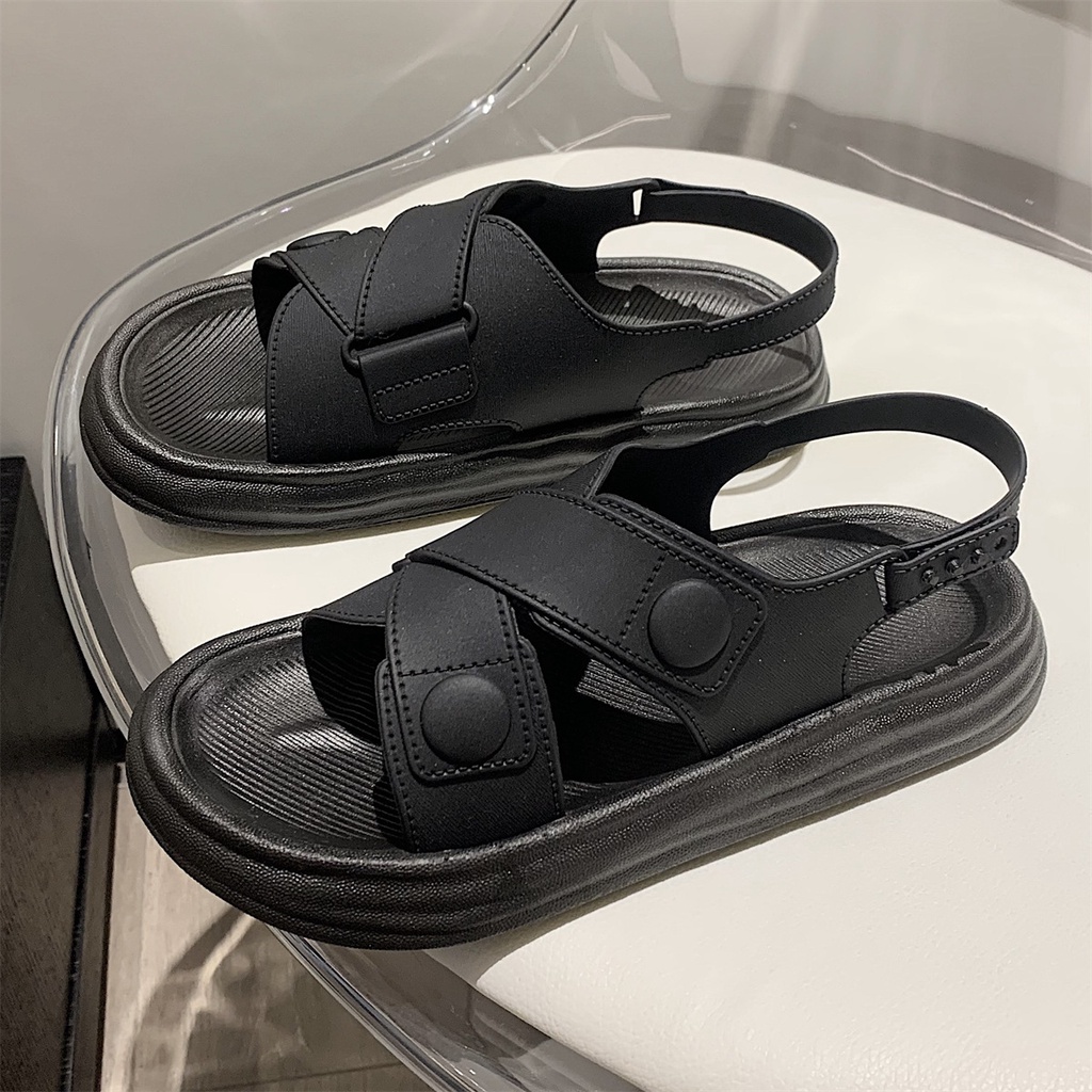 HHH  Dép sandal nữ Hở Ngón Đế Dày Có Quai Cài 2023NEW Mùa hè Kiểu Dáng Thời Trang Stylish Phong cách ins fashion B98G0P4 37Z230910