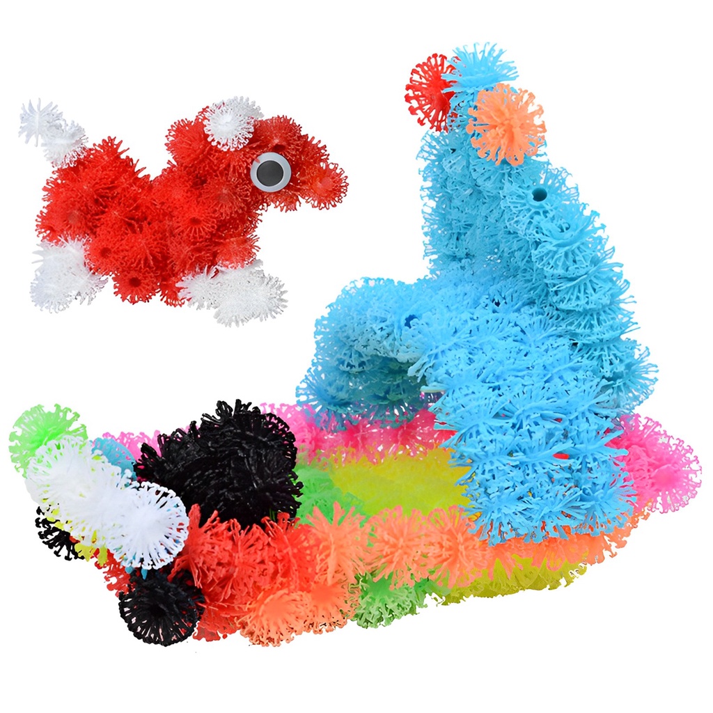 100-1200PCS BUNCHEMS MAGIC BALL 400+ PIECES ACCESSORIES 3D CREATION KIT KIDS GIFT