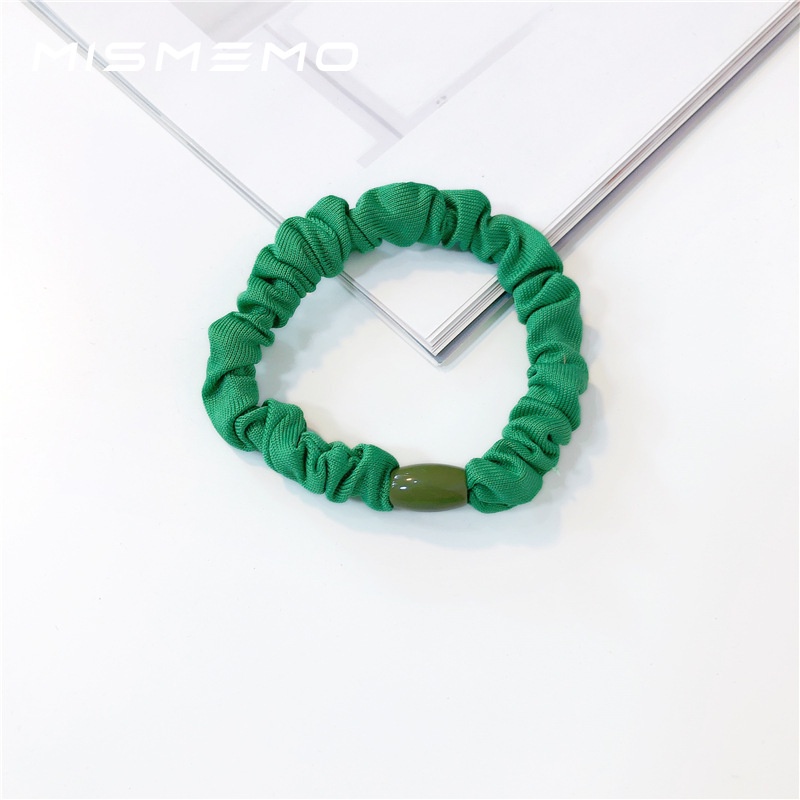 Kẹp Tóc Hình Nơ Màu Xanh Lá Cây Phong Cách Hàn Quốc Đơn Giản Cho Nữ