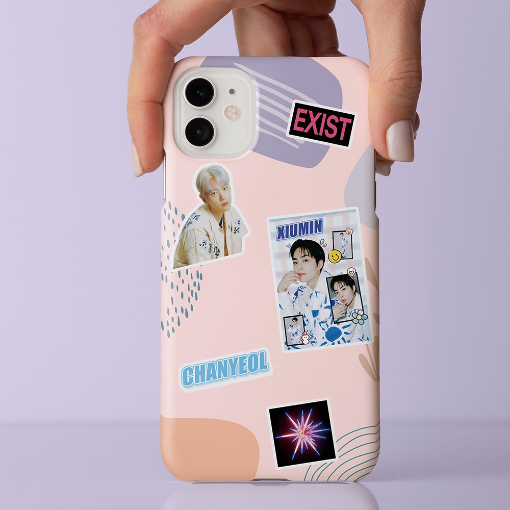 Kpop exo stickers shaped big head stickers self-adhesive diy handbook stickers