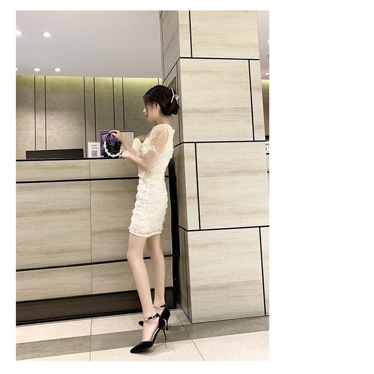 Giày Cao Gót Mũi Nhọn Phối Khóa Cài Thời Trang Mùa Hè 2022 Mới Dành Cho Nữ