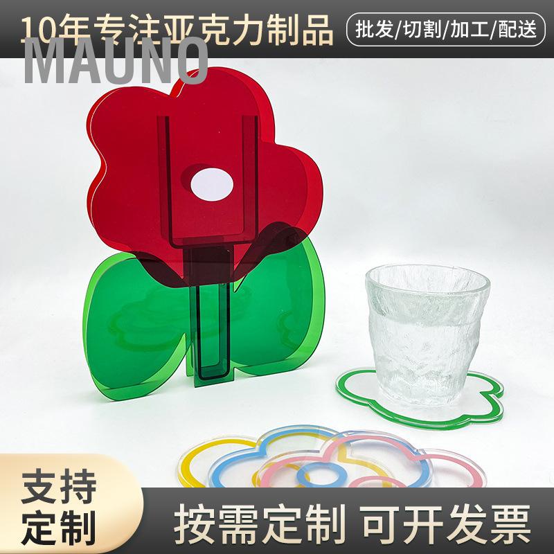 Mauno Bình Hoa Trang Trí Sáng Tạo Độc Đáo Máy Tính Để Bàn Acrylic Cho Gia Đình Văn Phòng Đảng