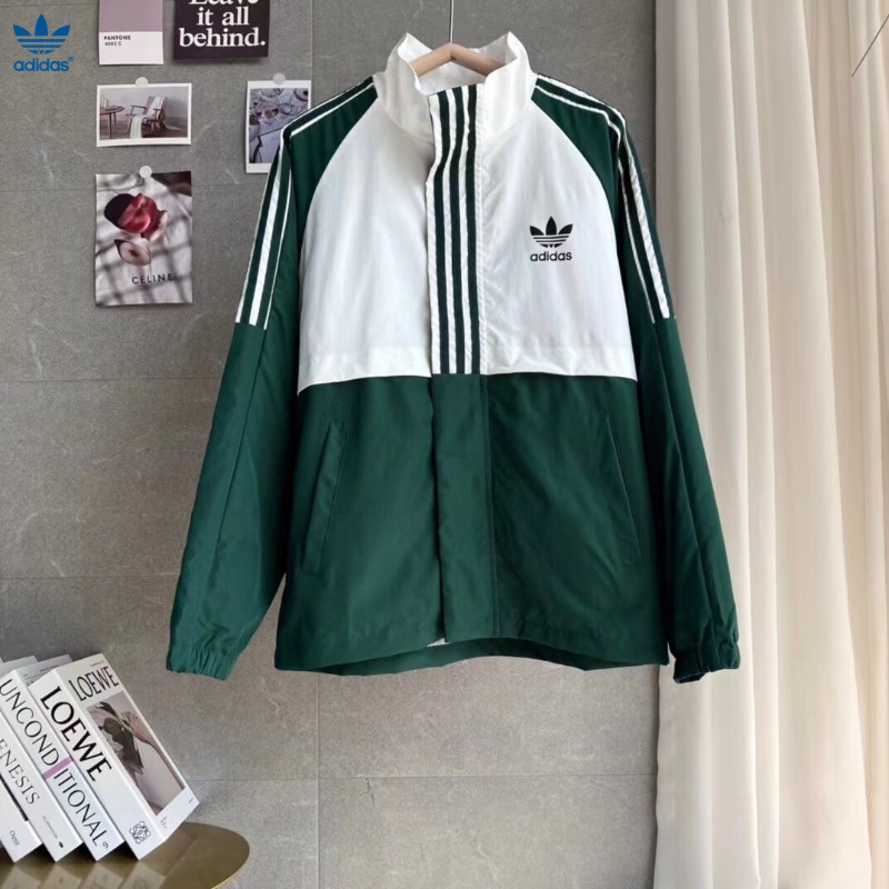 Áo Khoác Gió adidas Dáng Rộng In logo Cổ Điển Thời Trang Cho Nam