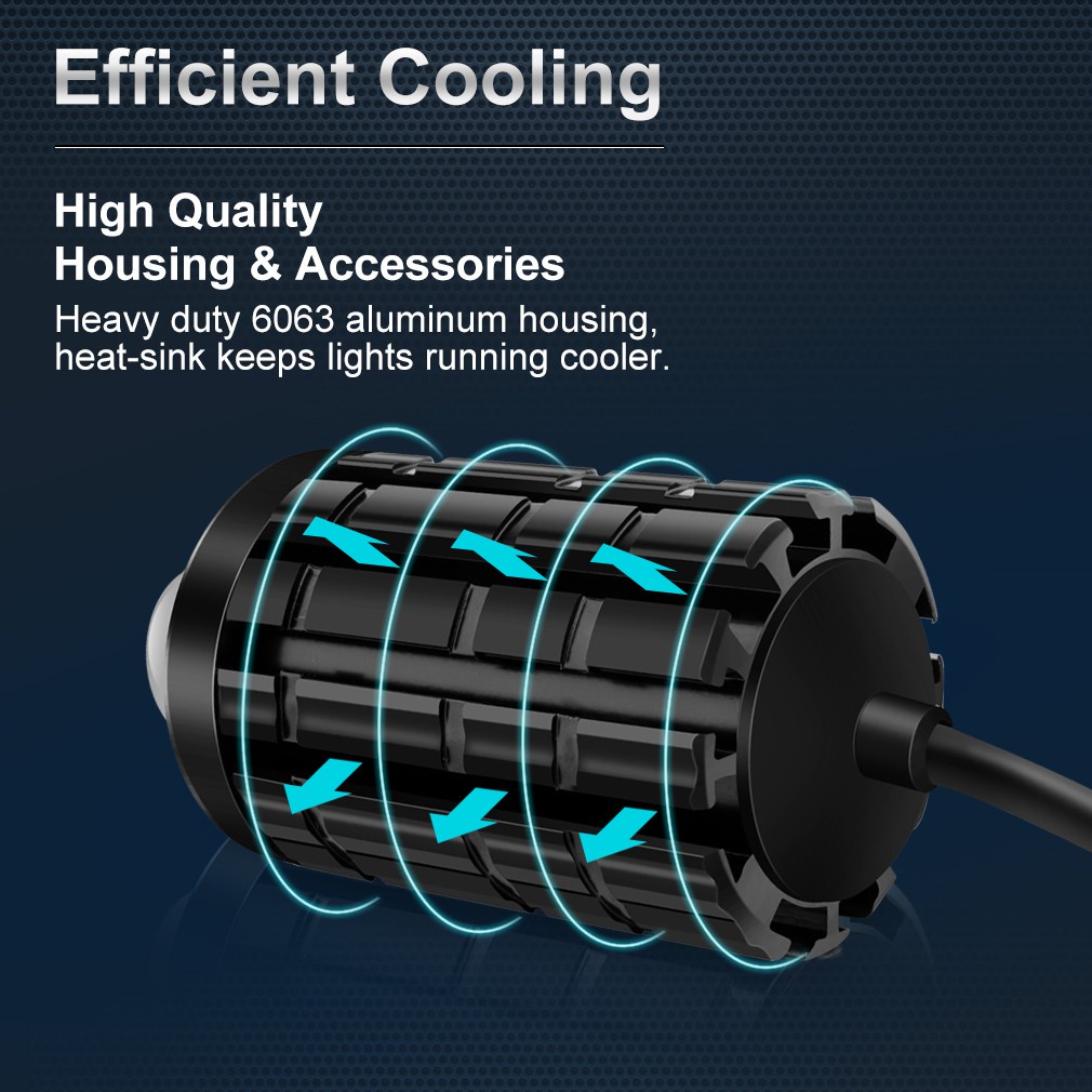 Xps set 2 Đèn Pha led 60w mini Siêu Sáng 2 Màu Mắt Cá Kép Cho Xe Hơi / Xe Máy