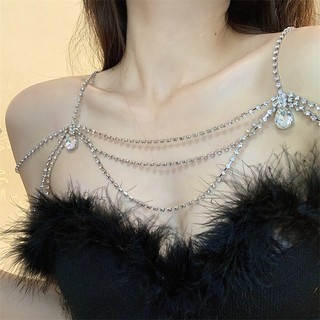 Vòng cổ choker phối ren đính đá thời trang cho nữ