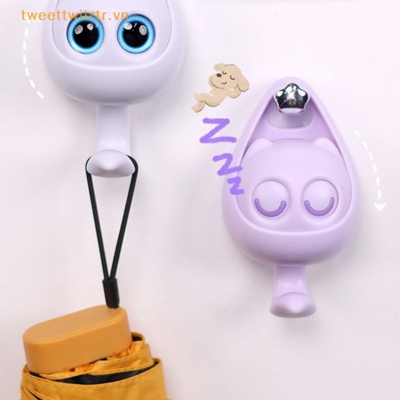 Móc Treo Đồ Gắn Tường Hình Mèo Hoạt Hình Đáng Yêu