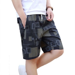 Quần short nam in dây rút quần short dây kéo kẻ sọc