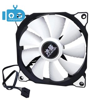 Quạt tản nhiệt cpu 12cm 4pin pwm 12cm không ồn cho pc