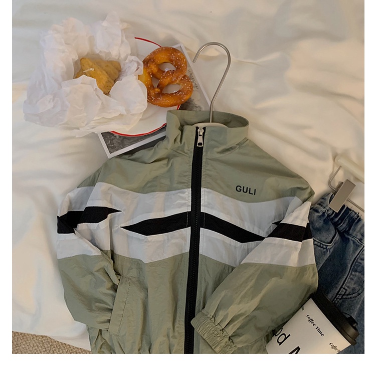 Áo Khoác Màu Sắc Tương Phản Thời Trang Mùa Thu Cho Bé Gái