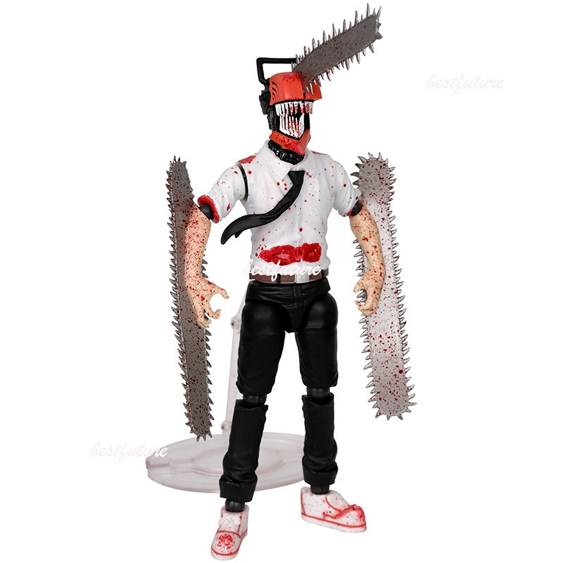 Gk anime chainsaw man denji samurai pvc hành động hình mô hình đồ chơi búp bê