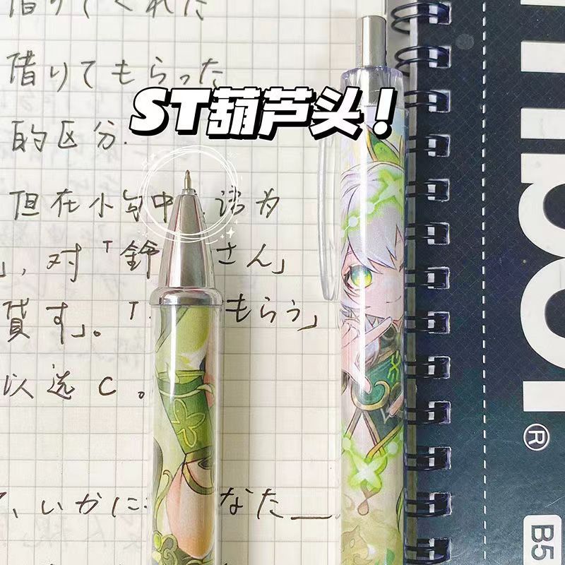 Sy2 anime genshin impact nahida ballpoint gel pen black 0.5mm văn phòng phẩm bút chì tự động cho học sinh quà tặng trường học cho k