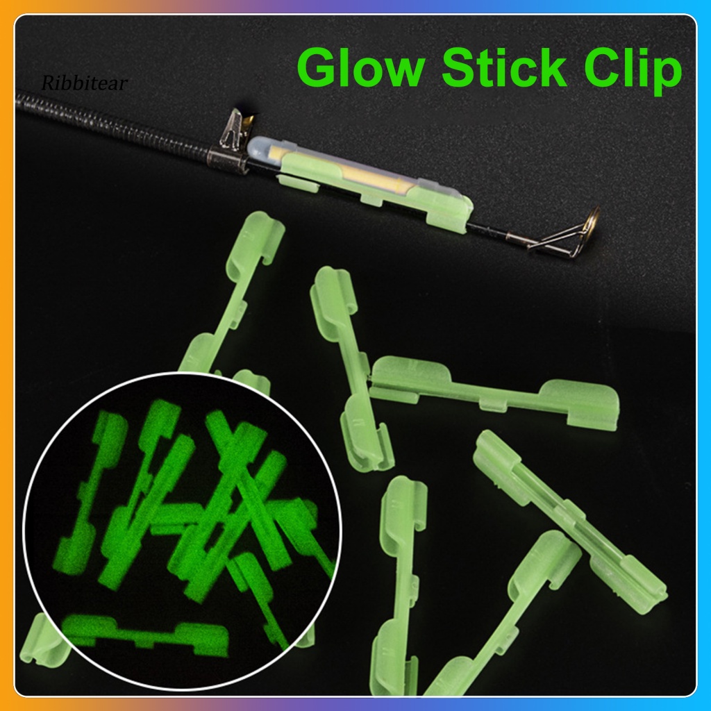 10 cái đầu que giả kẹp mồi giả phụ kiện sàn gậy phát sáng để câu cá đêm