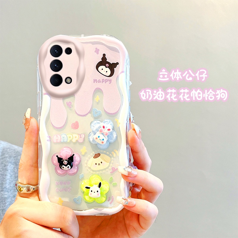 Ốp lưng oppo reno 5 ốp oppo reno 5 ốp lưng dễ thương kem cạnh điện thoại ba chiều hình búp bê hình búp bê soft case full case nygz