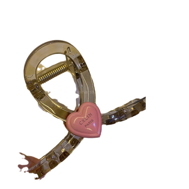 Kẹp Tóc Hình Cá Mập / Chữ Love Màu Hồng Ngọt Ngào Cho Bé Gái Mã 2023