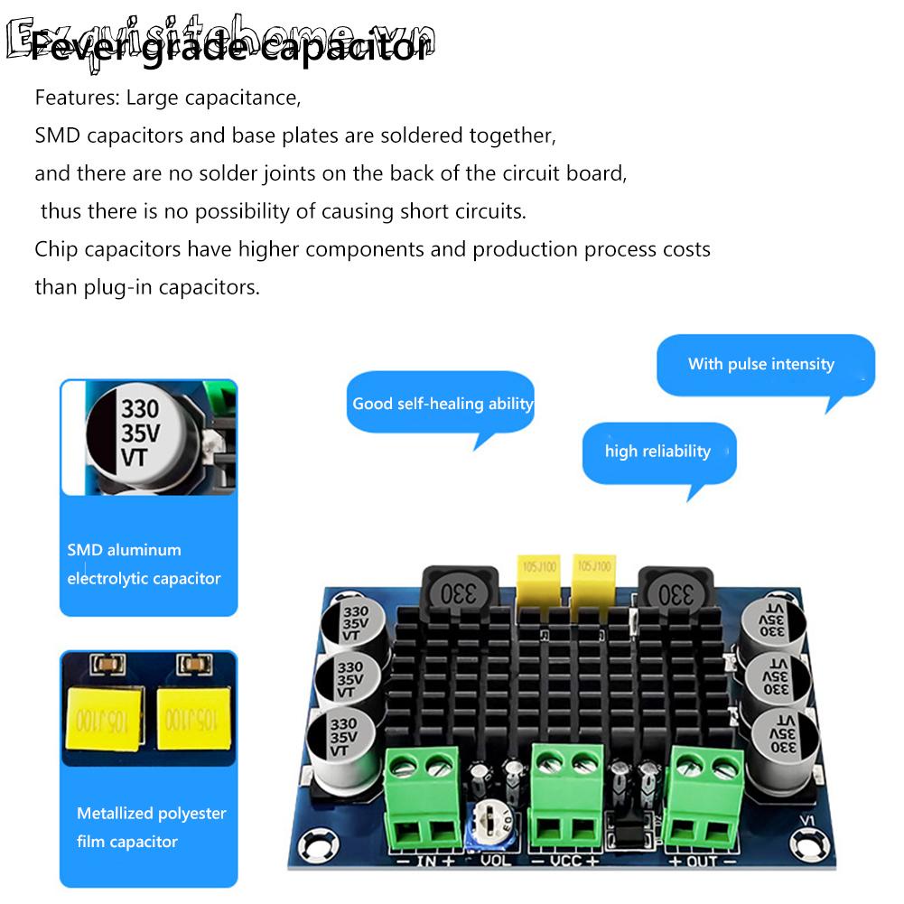 Bộ khuếch đại âm thanh đơn kênh xh-m542 tpa3116d2 bảng mạch khuếch đại kỹ thuật số ô tô 100w