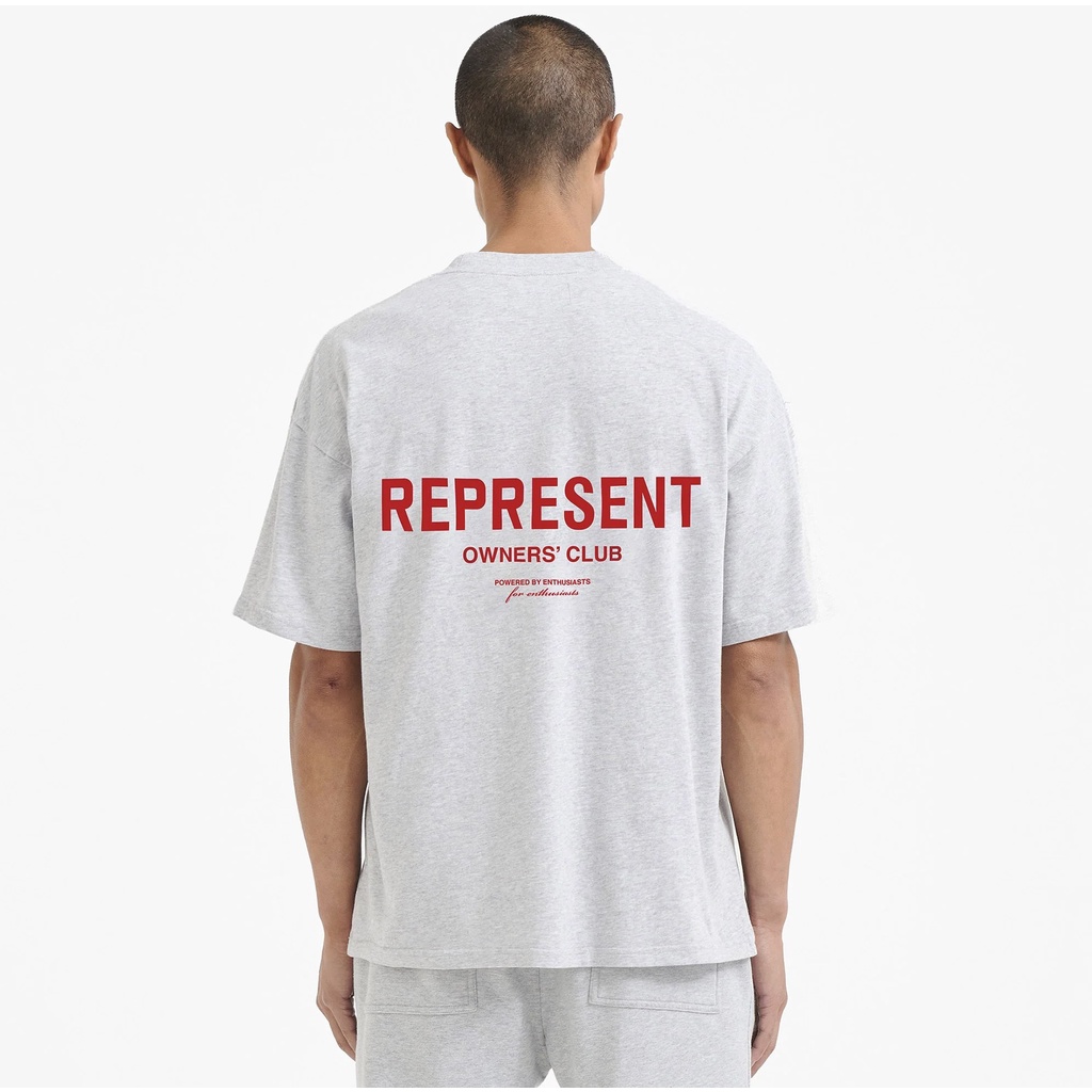 HPYX REPRESENT The Owners Club logo printed short-sleeved solid color round neck T-shirt