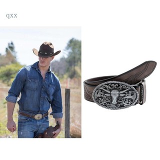 Ch * oready stock o men belt cool texasbull buckle pants belt nam vintage western waist strap