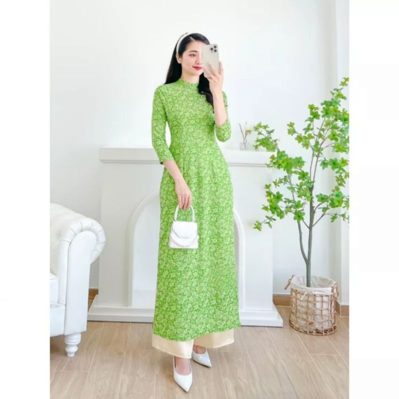 .Áo dài gấm tơ .hoa cao cấp hàng loại 1 mềm mại giá rẻ co giãn nhẹ . bao giá thị trường bán giá sỉ