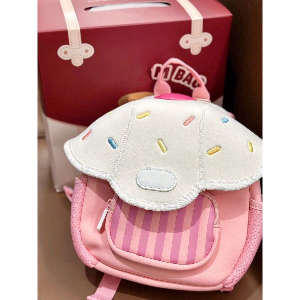 Balo Đi Học Mẫu Giáo Cho Bé Gái, Balo Hình Bánh Kem Hồng Dễ Thương Cho Bé, Mẫu mới nhất 2023