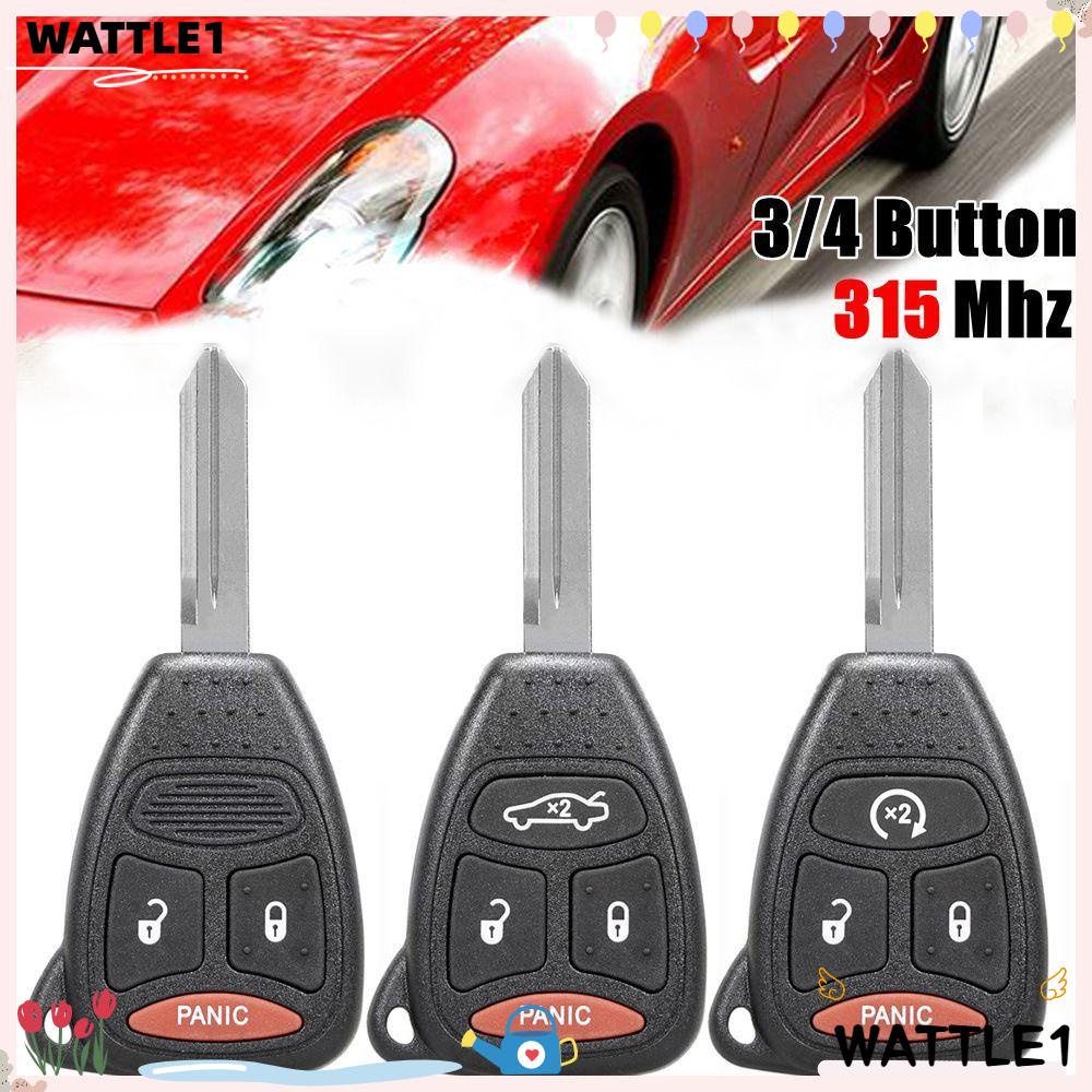 Wttle remote car key portable 4 nút phụ tùng & phụ kiện ô tô bền không cần chìa khóa cho dodge chrysler jeep