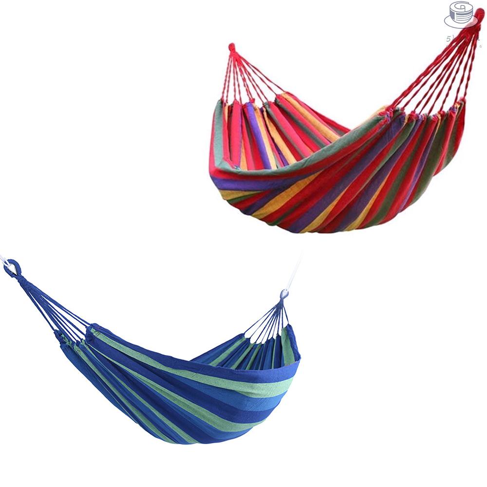 Vườn di động võng vải giường vải cắm trại treo hiên sân sau trong nhà xích đu ngoài trời màu đỏ