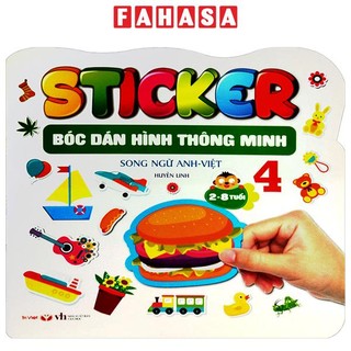 Sách sticker - bóc dán hình thông minh - song ngữ anh-việt - tập 4