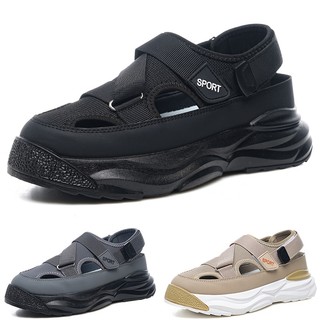 Giày sandal đế dày tăng chiều cao chống trượt thời trang đi biển cho nam