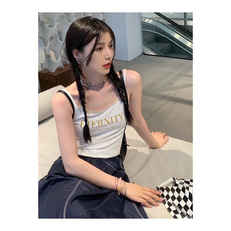 Miumiu Bông Tai Tròn Bằng Thép Titan In logo Chữ Thời Trang Cho Nữ