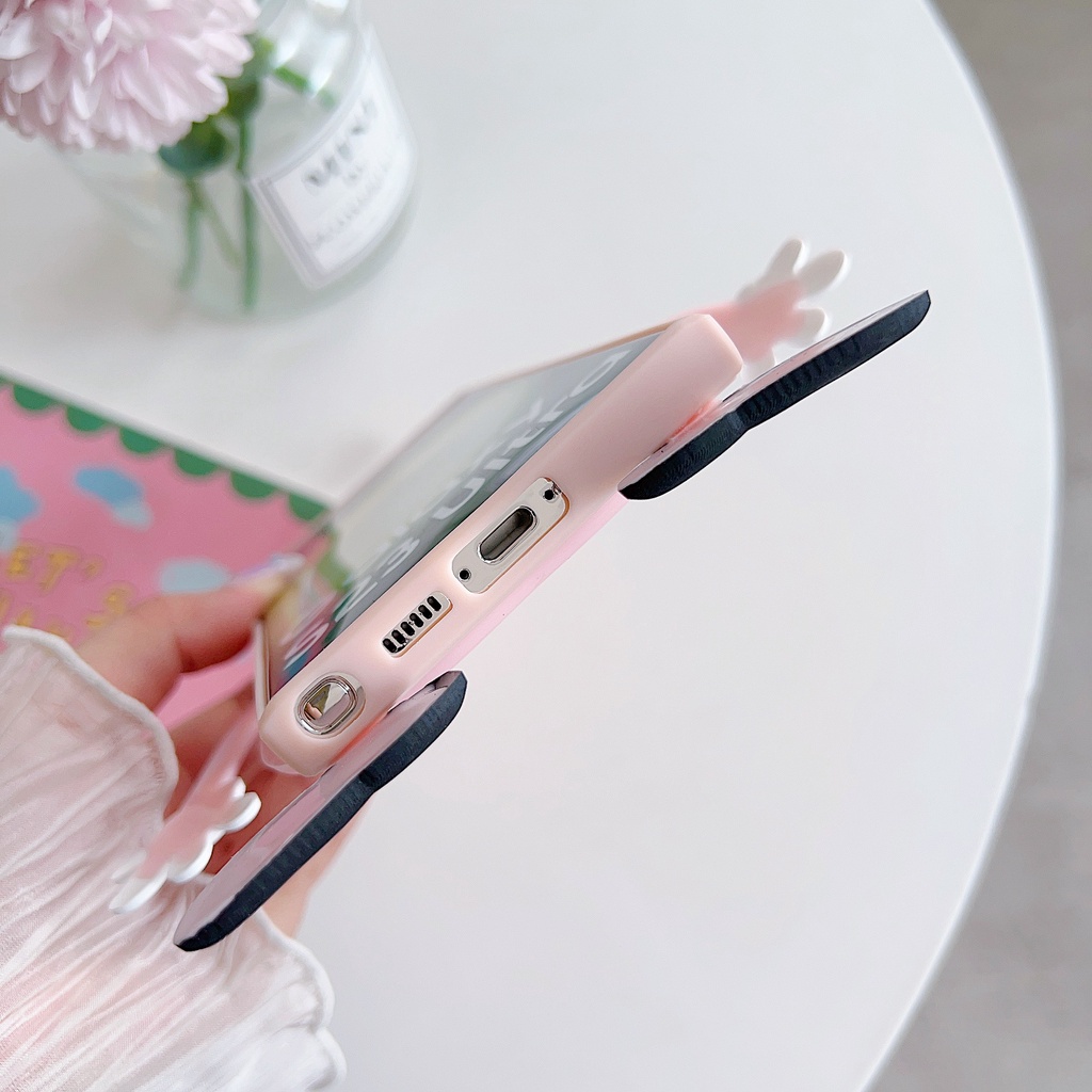 Samsung a14 a23 a72 a50s a30 a33 a53 a54 a13 a12 a22 a42 a52 a20 a71 a82 a20 a41 a73 a32 a21s a10s a51 thiết kế độc đáo thời trang vỏ điện thoại pink bunny nắp chống sốc silicon mềm