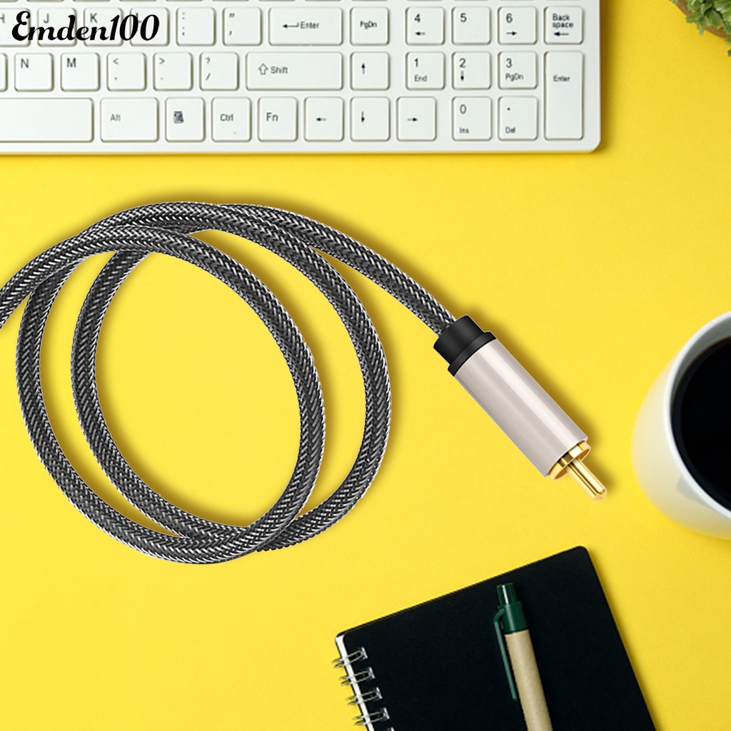 EMDEN Dây Cáp Âm Thanh 3.5mm Sang rca Cho tv xiaomi mi 12