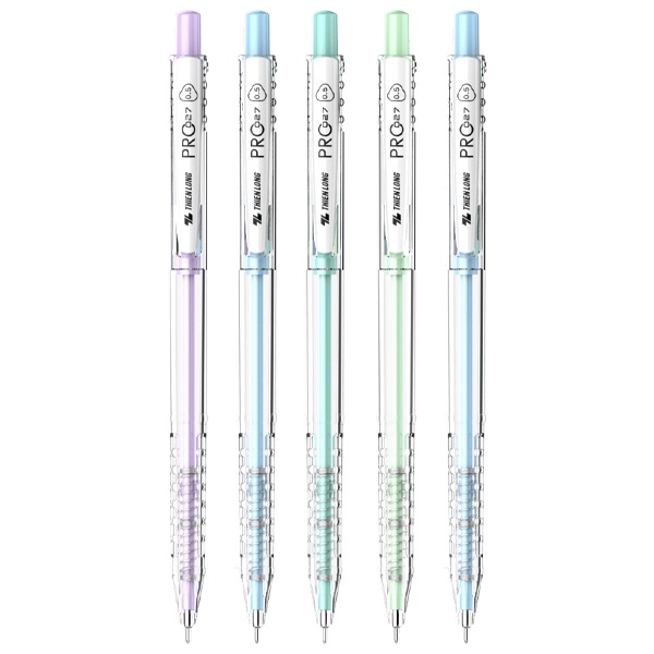 Hoả tốc - Bút bi mẫu mới Pro 027 TL-105 𝑻𝒉𝒊𝒆̂𝒏 𝑳𝒐𝒏𝒈 mực xanh ngòi 0.5mm nút bấm tiện lợi không lo lem mực
