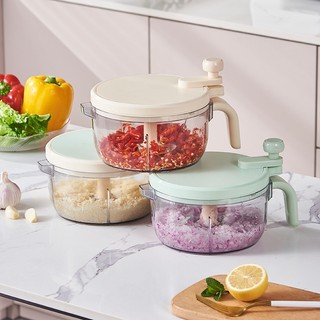 Máy nghiền tỏi nhà bếp, máy xay thịt lười, máy xay tỏi quay tay, máy kéo tỏi