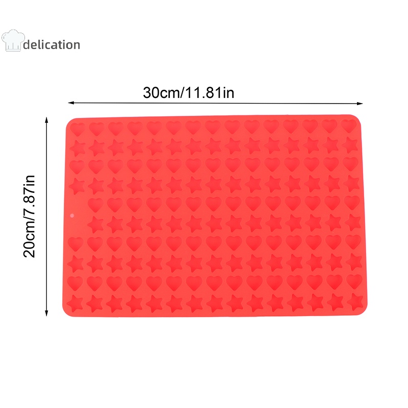 Khuôn silicon ELEBUY làm bánh/ kẹo/ socola hình trái tim/ ngôi sao nhiều ngăn