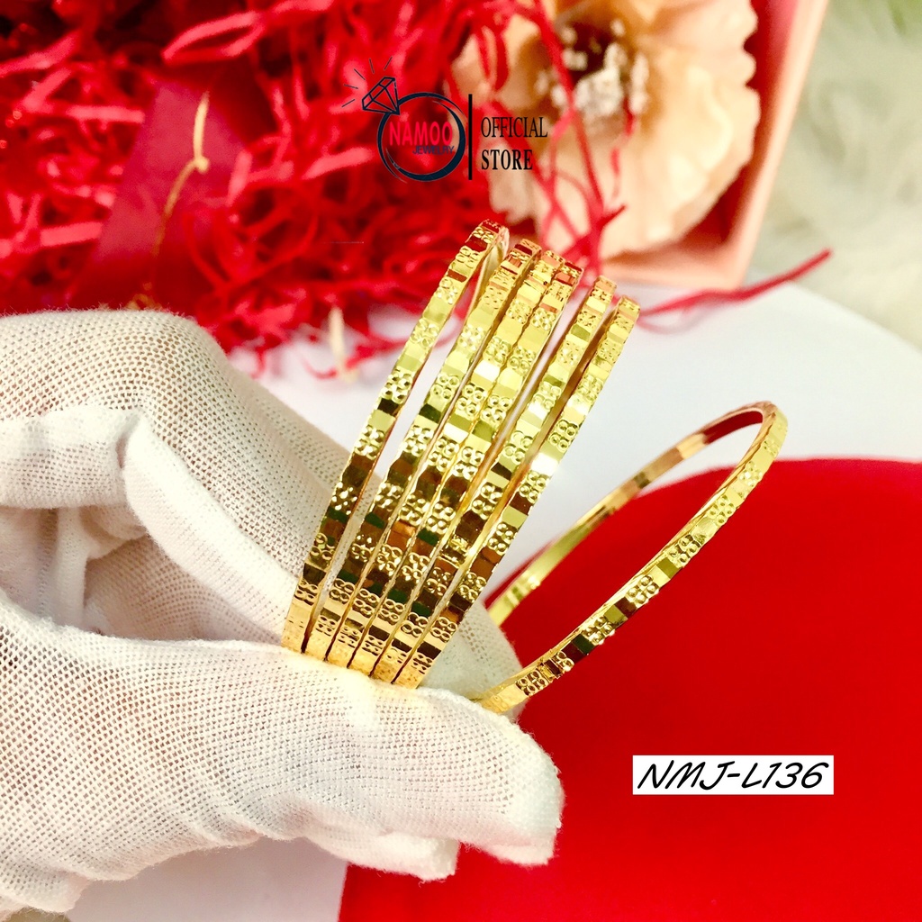 Lắc Tay Mạ Vàng Bộ Ximen Nữ Cao Cấp L136 Lưỡi Gà