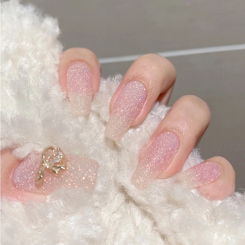 Bột trang trí móng tay MISSCHEERING siêu mịn long lanh lấp lánh màu kẹo nghệ thuật