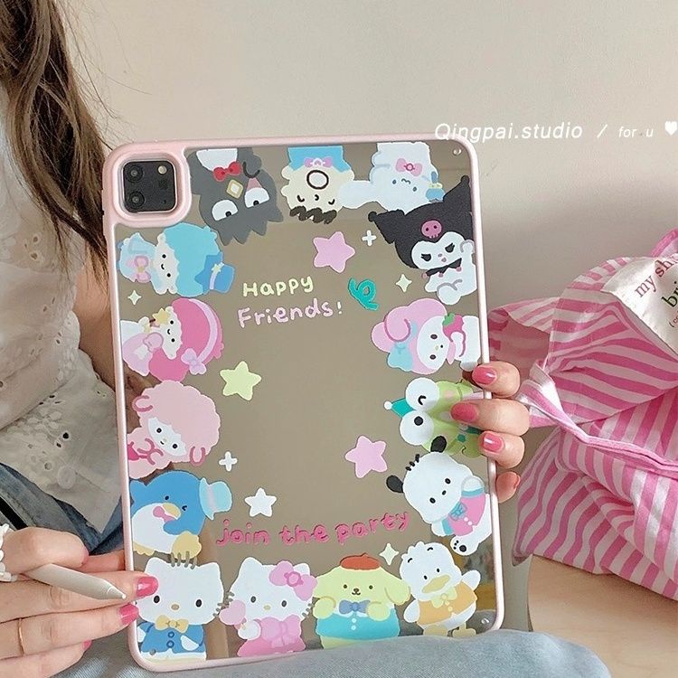 Cartoon cyber celebrity new 2022 full-covered silicone apple ipad mini6 protective case ipad10 simple advanced 10.2 rotating air4/5 soft case 10.9 tablet 2022pro11 drop-resistant