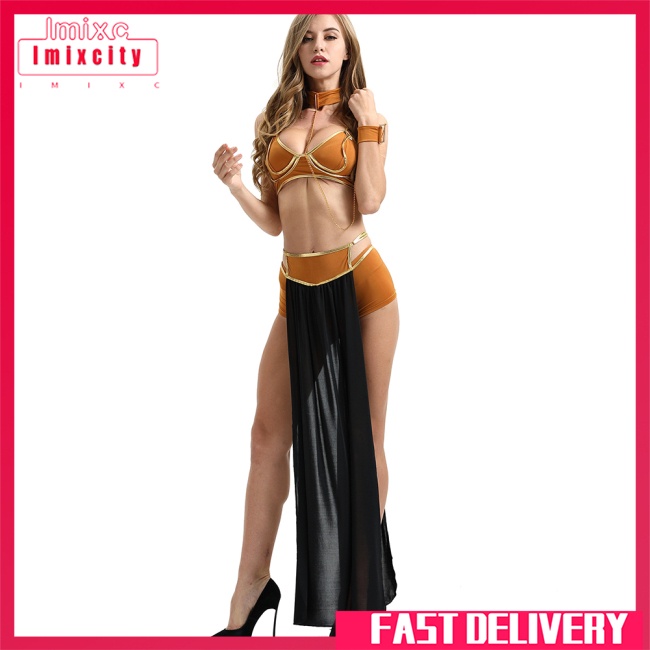 Imixcity 1 92% polyester 8% vải thun cosplay châu âu và mỹ ả rập sexy đồ lót váy