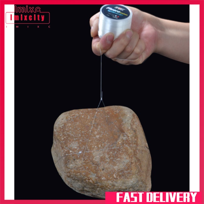 Imixcity 1 cuộn dây câu cá tráng fluorocarbon 120m 5lb-34lb dòng chính dòng phụ câu cá lure chìm